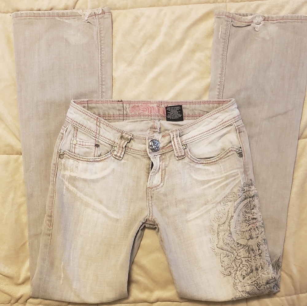 Sinful  Trademark Denim womens tattoo jeans